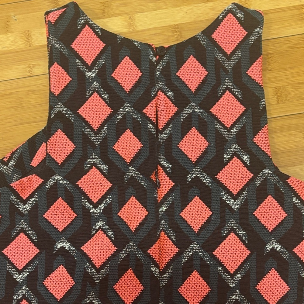 Milly Black and Pink Patterned Dress - Picture 4 of 4